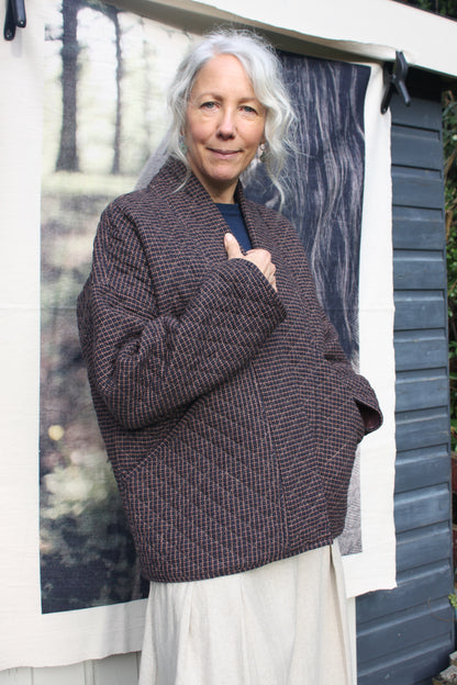 Big Pocket Jacket - Handloom Cotton Free Size