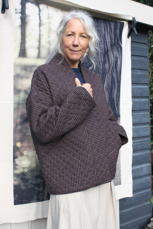 Big Pocket Jacket - Handloom Cotton Free Size