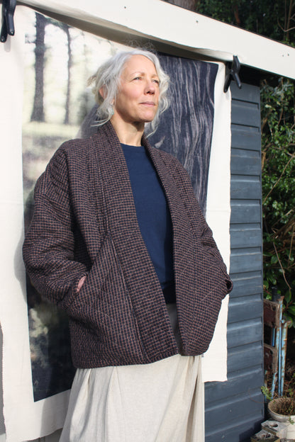 Big Pocket Jacket - Handloom Cotton Free Size